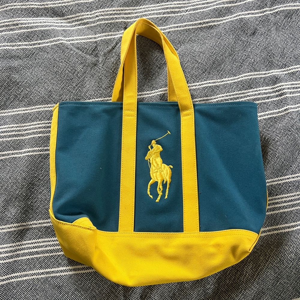 Vintage (circa early 2000s) Ralph Lauren Polo Canvas Tote